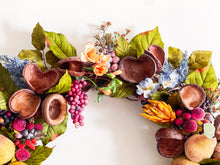 Load image into Gallery viewer, Peaches &amp; Wine Harvest Wreath
