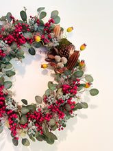 Load image into Gallery viewer, Bright & Berry Eucalyptus Wreath