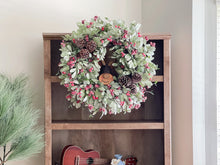 Load image into Gallery viewer, Sugared Reindeer Christmas Wreath