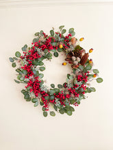 Load image into Gallery viewer, Bright & Berry Eucalyptus Wreath