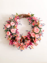 Load image into Gallery viewer, English Tea Rose & Berry Medley Wreath