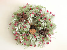 Load image into Gallery viewer, Sugared Reindeer Christmas Wreath
