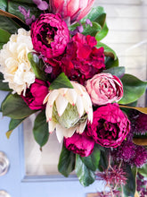 Load image into Gallery viewer, Deep Red Magnolia Wreath