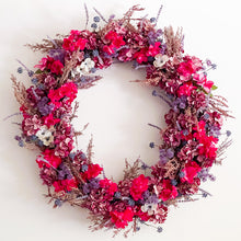 Load image into Gallery viewer, Ruby Hydrangea Wreath