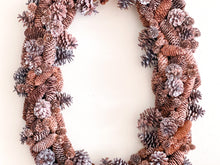 Load image into Gallery viewer, Rustic Pinecone Oval Wreath