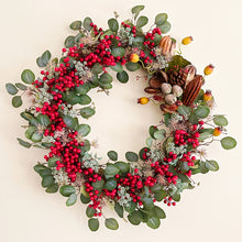 Load image into Gallery viewer, Bright & Berry Eucalyptus Wreath