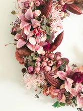 Load image into Gallery viewer, Crimson Flora Wreath
