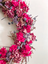 Load image into Gallery viewer, Ruby Hydrangea Wreath