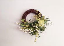 Load image into Gallery viewer, White Tulip & Cymbidium Orchid Wreath