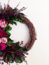 Load image into Gallery viewer, Deep Red Magnolia Wreath