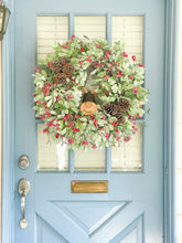 Load image into Gallery viewer, Sugared Reindeer Christmas Wreath