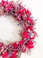 Load image into Gallery viewer, Ruby Hydrangea Wreath