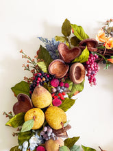 Load image into Gallery viewer, Peaches &amp; Wine Harvest Wreath
