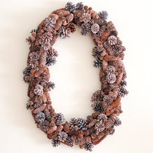 Load image into Gallery viewer, Rustic Pinecone Oval Wreath
