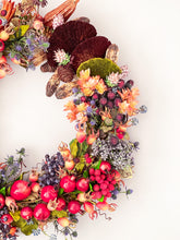 Load image into Gallery viewer, Pomegranate &amp; Berry Melange Wreath
