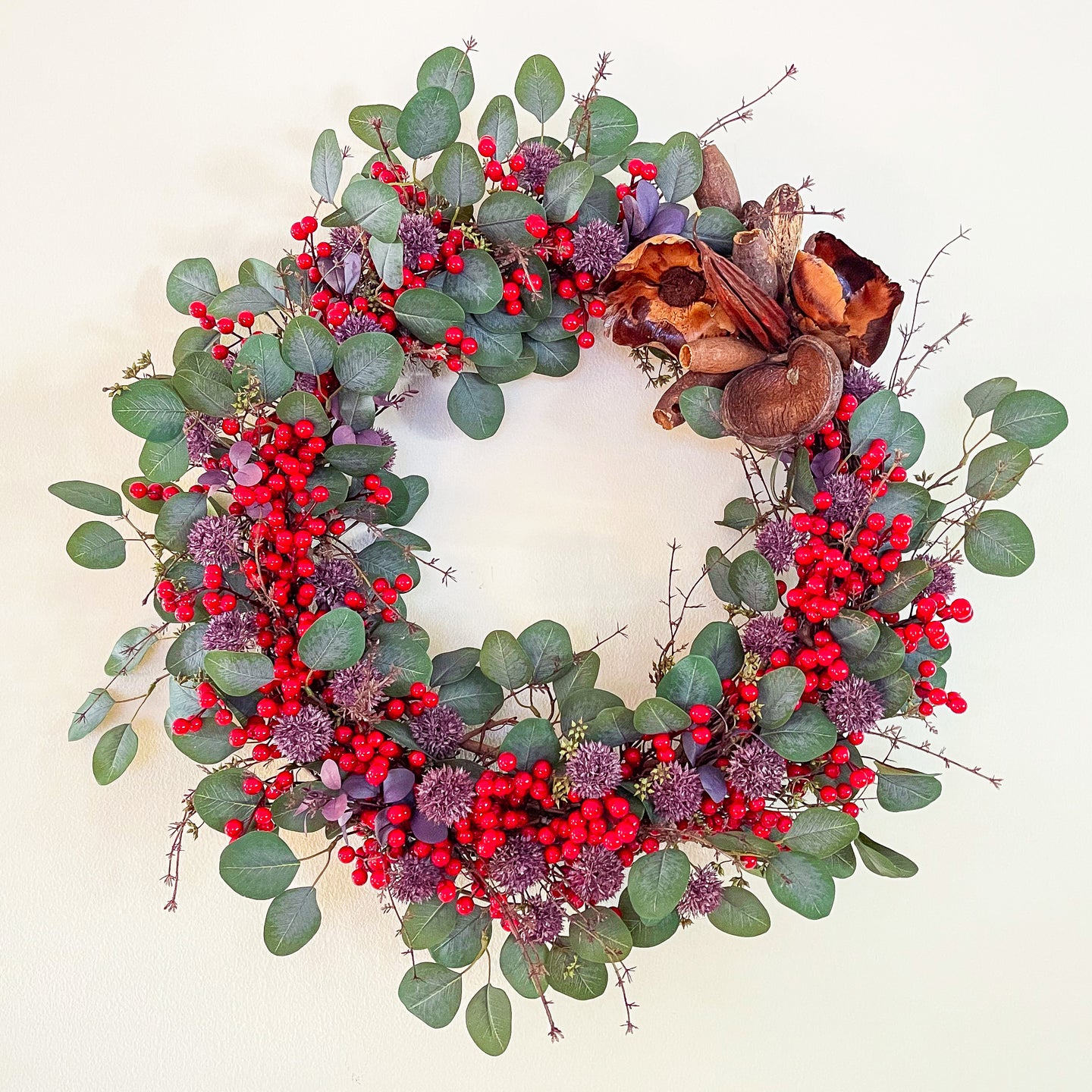 Bright & Berry Amaranthus Wreath