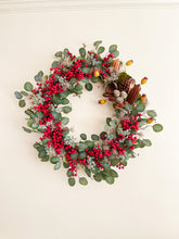 Load image into Gallery viewer, Bright &amp; Berry Eucalyptus Wreath
