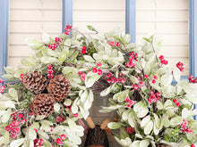 Load image into Gallery viewer, Sugared Reindeer Christmas Wreath
