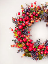 Load image into Gallery viewer, Pomegranate &amp; Berry Melange Wreath
