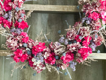 Load image into Gallery viewer, Ruby Hydrangea Wreath
