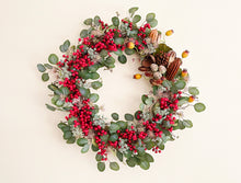 Load image into Gallery viewer, Bright &amp; Berry Eucalyptus Wreath
