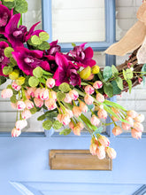 Load image into Gallery viewer, Cymbidium Orchids Cottage Wreath
