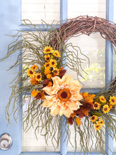 Load image into Gallery viewer, Sunflower Moss Wreath
