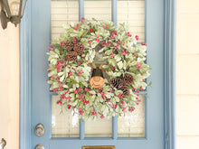 Load image into Gallery viewer, Sugared Reindeer Christmas Wreath
