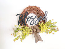 Load image into Gallery viewer, Blessed All Seasons Wreath
