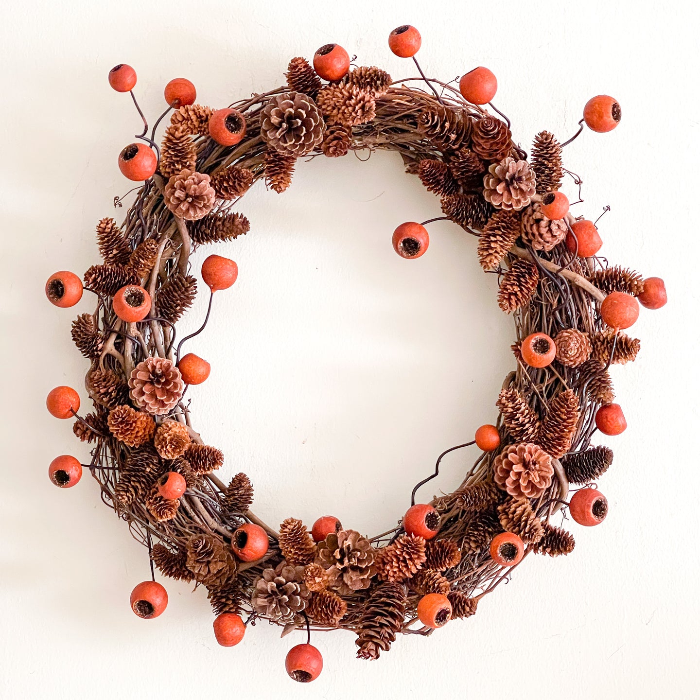 Natural Pinecone Wreath