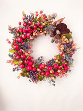 Load image into Gallery viewer, Pomegranate &amp; Berry Melange Wreath
