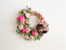 Load image into Gallery viewer, Peony Burlap Wreath
