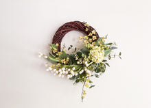 Load image into Gallery viewer, White Tulip &amp; Cymbidium Orchid Wreath
