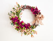 Load image into Gallery viewer, Cymbidium Orchids Cottage Wreath
