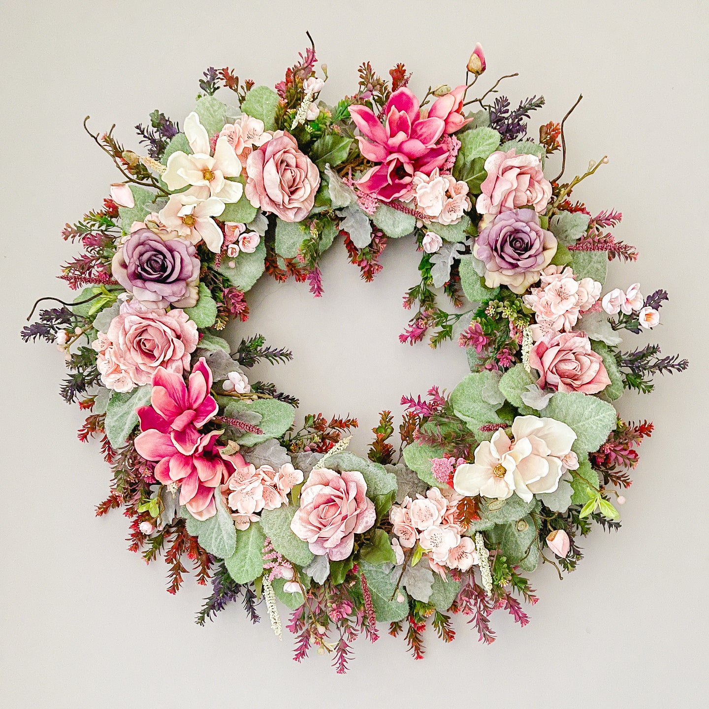 Peony Silk Wreath