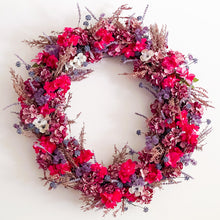 Load image into Gallery viewer, Ruby Hydrangea Wreath
