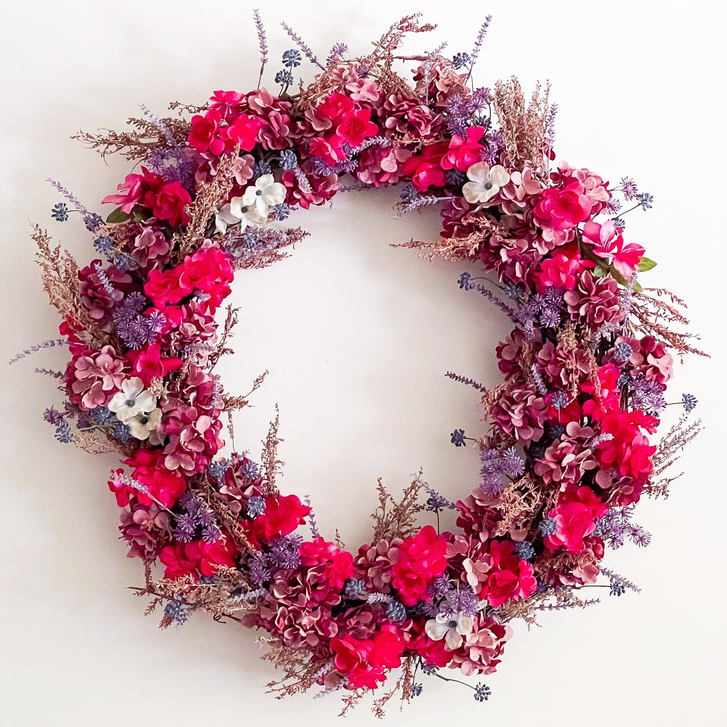 Ruby Hydrangea Wreath