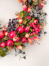 Load image into Gallery viewer, Pomegranate &amp; Berry Melange Wreath
