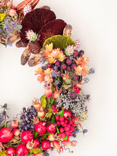 Load image into Gallery viewer, Pomegranate &amp; Berry Melange Wreath
