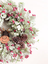 Load image into Gallery viewer, Sugared Reindeer Christmas Wreath
