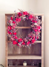 Load image into Gallery viewer, Ruby Hydrangea Wreath
