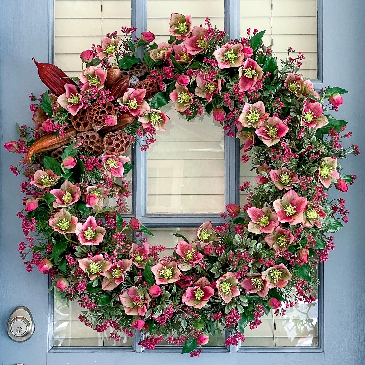 Blush Hellebore Wreath