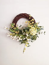 Load image into Gallery viewer, White Tulip &amp; Cymbidium Orchid Wreath
