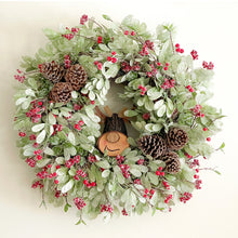 Load image into Gallery viewer, Sugared Reindeer Christmas Wreath
