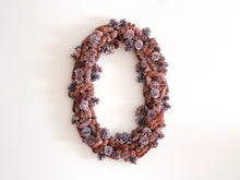 Load image into Gallery viewer, Rustic Pinecone Oval Wreath
