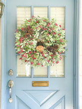 Load image into Gallery viewer, Sugared Reindeer Christmas Wreath
