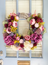 Load image into Gallery viewer, Scarlet Peony Willow Wreath
