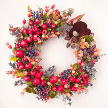 Load image into Gallery viewer, Pomegranate &amp; Berry Melange Wreath
