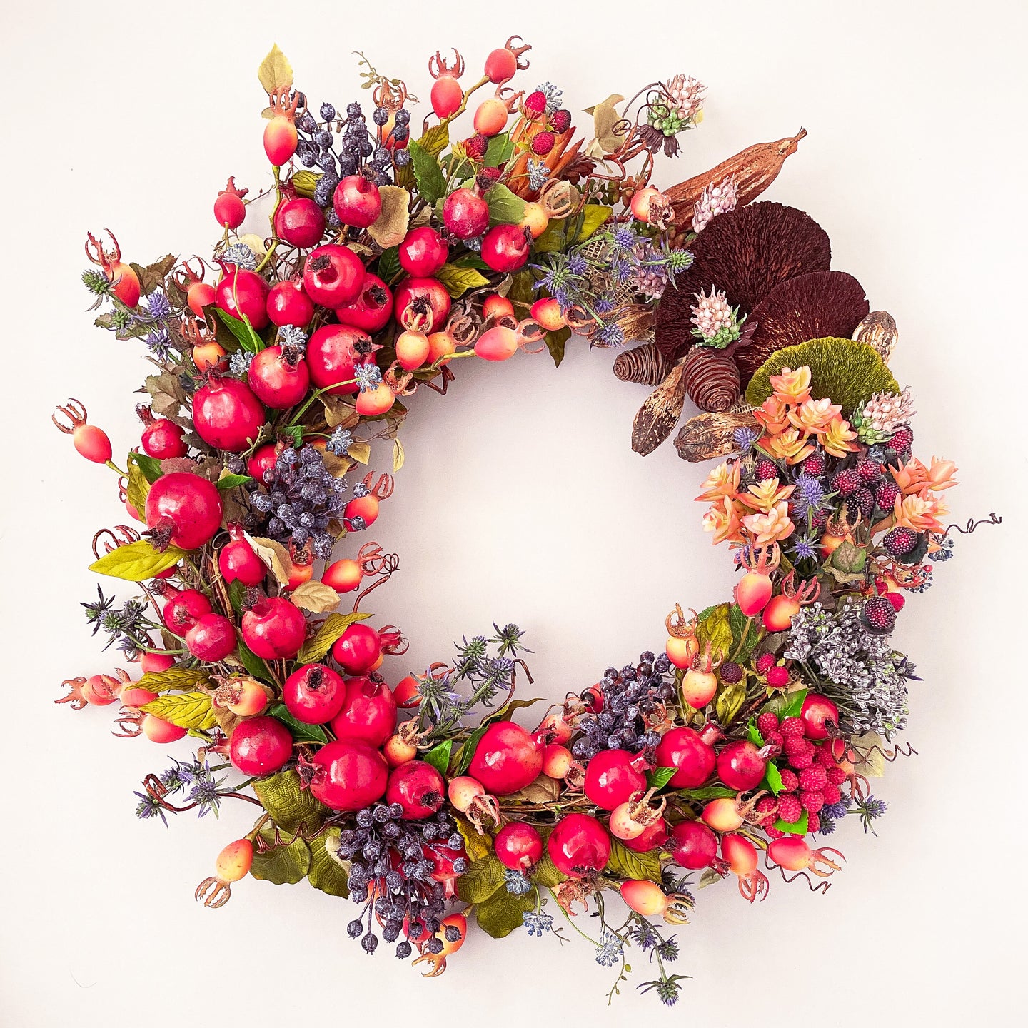 Pomegranate & Berry Melange Wreath