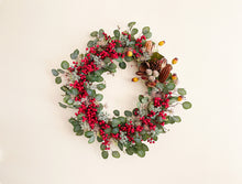 Load image into Gallery viewer, Bright &amp; Berry Eucalyptus Wreath
